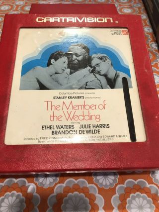 Vtg Cartrivision Video Cartridge The Member Of The Wedding Ethel Waters Harris