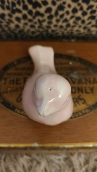 Vintage Shawnee Pottery Pink Bird Miniature from Zanesville Ohio 2