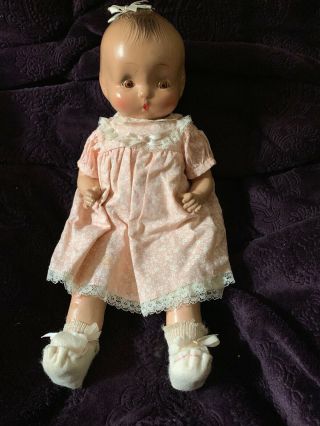 Vintage 1933 Jeanie Horseman Baby Doll,  14’ In