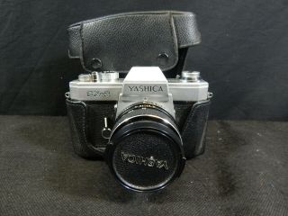 Vintage Yashica Fx - 2 35mm Camera W/ Yashica 50mm Lens & Case