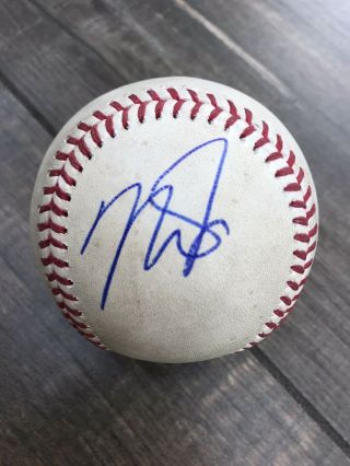 Mike Trout Signed Autographed Game Romlb Ball