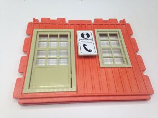Playmobil Vintage 4301 Riverdale Train Station Western Wall Window