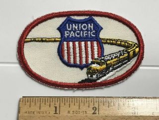Union Pacific Railroad Freight Train Line Souvenir 3.  25” Long Embroidered Patch