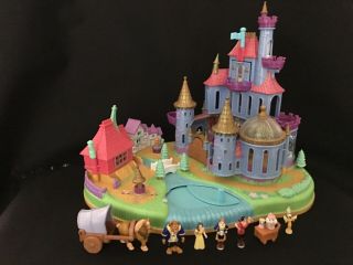 Vintage Disney Polly Pocket Beauty & The Beast Magical Magnetic Castle 100