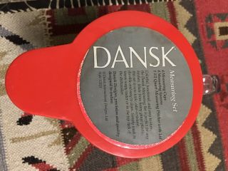 Vintage Dansk Gourmet Designs Measuring Set Including Cups And Spoons.  Euc