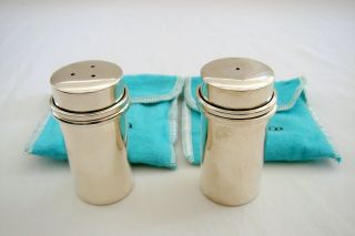 Tiffany & Co Sterling Silver.  925 Salt And Pepper Set 2 1/4 " 87.  4gm Italy