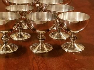 Antique 1883 F.  B.  Rogers Silver Co.  1510 Goblet/wine Cup Silver Plate Set Of 10