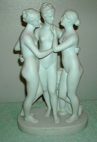 Antique Parian Ware Nude Lady Figurine 3 Lady Nude Figurine Sculpture
