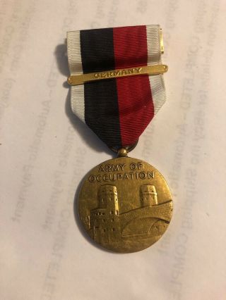 Vintage Us Army Of Occupation Medal 1945 - Germany