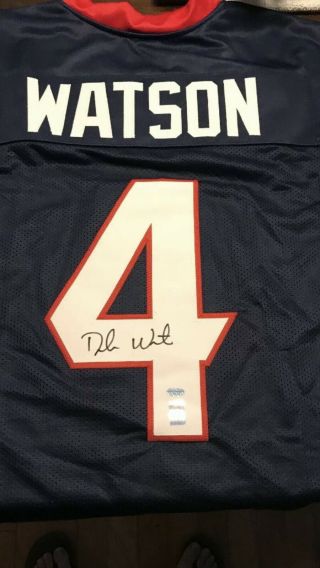 Deshaun Watson Auto Autographed Jersey Leaf Houston Texans