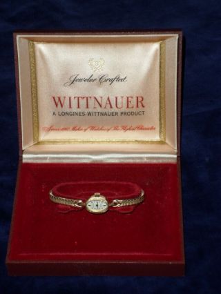 Vintage Wittnauer Ladies Watch - Mechanical Wind W/original Case -