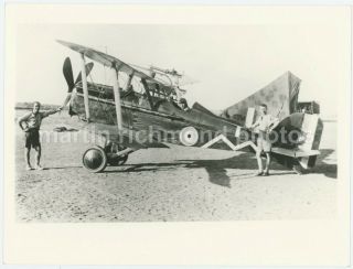 Royal Aircraft Factory S.  E.  5a 111 Squadron Rfc Palestine Large Iwm Photo,  Bz588