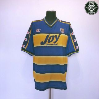 Parma A.  C Vintage Champion Home Football Shirt Jersey 2001/02 (xl) Nakata Era