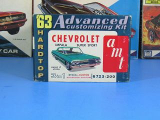 RARE AMT 6723 - 200 1963 CHEVROLET IMPALA SPORT ANNUAL WITH RED TAILLIGHTS 3