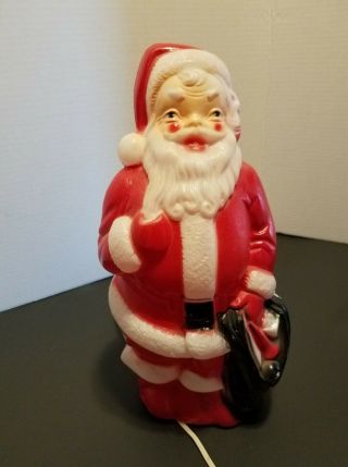 13 Inch Christmas Vintage Lighted Santa Empire Blown Mold 1968 Collectible