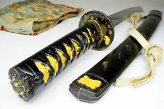 Authentic Antique Japanese Wakizashi Sword Samurai Katana Nihonto In Koshirae