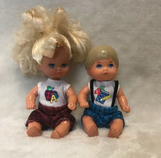 Vintage Heart Family Barbie Baby/toddler Doll Set 1976 Mattel