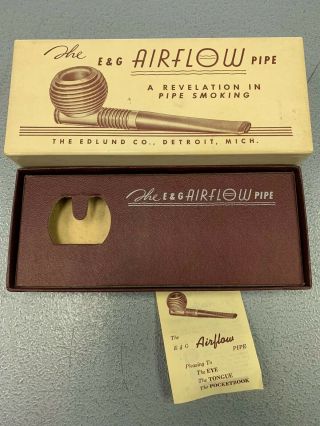 Vintage E&g Airflow Pipe Box - Box Only No Pipe