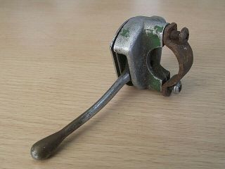 VINTAGE VILLIERS THROTTLE LEVER WITH CLAMP - AUTOCYCLE CYCLEMOTOR 2