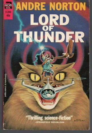 Lord Of Thunder By Andre Norton Pb Ace F243 1962 S/h