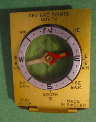 Vintage Mod.  Huntsman Compass - Made In Sweden