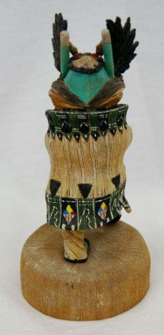 Antique Hopi Kachina Doll Crow Mother Signed Native American Hand Painted B0939 3