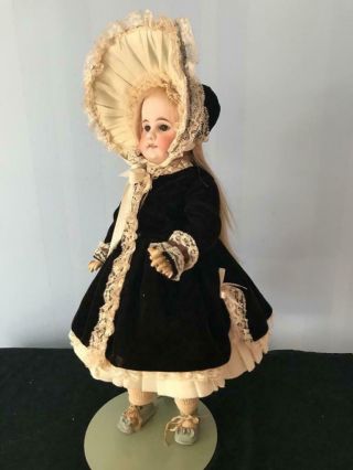 Antique German Bisque Socket Head doll by Bahr & Proschild mark 300 17 