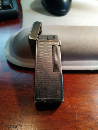 Vintage Dunhill Rollagas Silver Plate Lighter