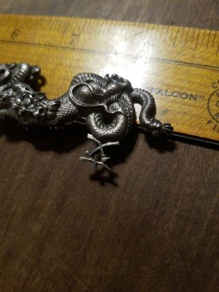 Sid Bell.  Signed Pin Brooch.  Dragon.  The Alaskan Silversmith.  Vintage jewelry 3