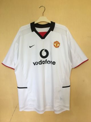 Fc Manchester United 2002\03 Away Football Jersey Camiseta Soccer Shirt Vintage