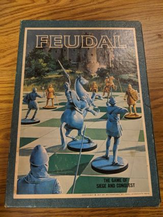 Vintage Feudal 3m Bookshelf Board Game The Game Of Siege And Conquest 1967