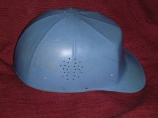 Vintage Ed Bullard Hard Boiled Blue Bump Cap Hat Helmet With Liner