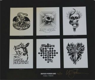 Bones Brigade Poster Signed By Vcj Limited 458/500 Powell Peralta Tony Hawk