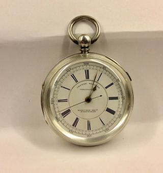 A Late Victorian Silver Fusee Lever Pocket Watch,  Marcuson Of Birmingham