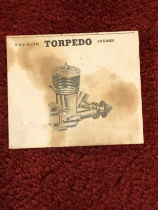 Vintage K&B Torpedo 29 Model Airplane Engine 2