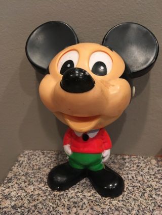 Vintage Mickey Mouse 1976 Talking Toy Mattel Inc 7 Inches
