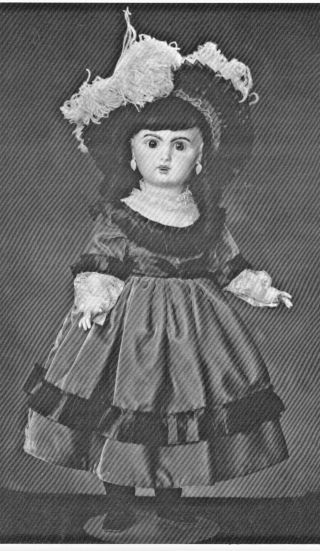 22 " Antique French Jumeau Doll Dress Lace Yoke Sleeves Bonnet Underwear Pattern