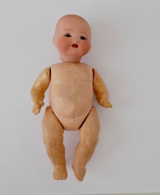 Antique Armand Marseille Bisque Head Baby Doll A.  M.  Germany Numbered 351.  1710