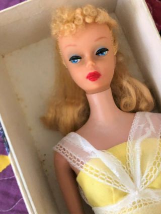 Vintage Barbie 4 Blonde Ponytail Store Display Dressed Doll