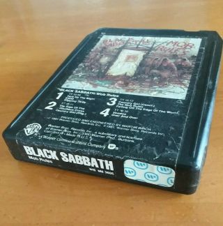 Vintage Black Sabbath Mob Rules 8 Track Tape: Wb Records