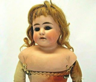 Antique Turned Head Shoulder Bisque Head Doll Alt Beck Gottschalck 18 " 698 7