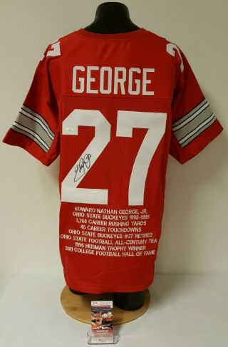 Eddie George Signed Ohio State Buckeyes Football Jersey Jsa Wpp334043