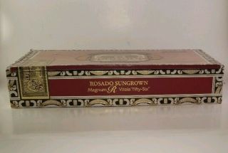 CIGAR BOX Wood Paper Covered Lift Lid Arturo Fuente Rosado Sungrown 2
