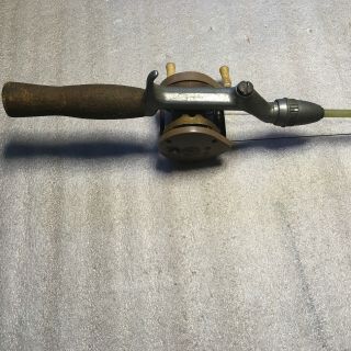 Hiawatha Pistol Grip Rod With Ocean City 1581,  Vintage Bait Casting Rod And Reel
