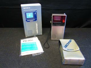 Vintage - Sony - Watchman - Portable Analog Tv Nib - Model Fd - 20a 1983