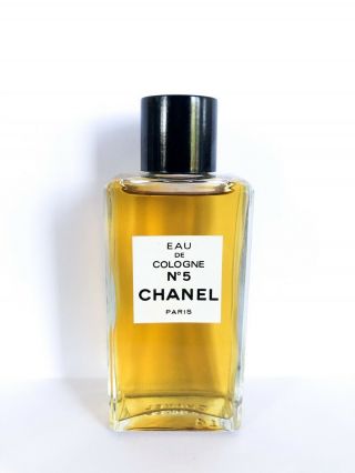 Vintage Chanel No 5 Eau De Cologne Splash Bottle Perfume