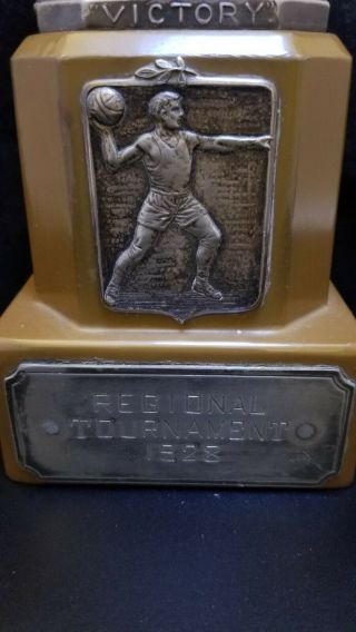 Antique/Vintage Large Art Deco Basketball Trophy 1928 Extreamly 3