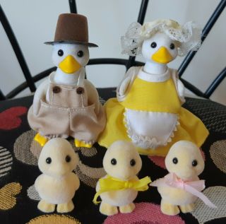 Vintage Puddleford Duck Sylvanian Families Puddleduck Family So Cute