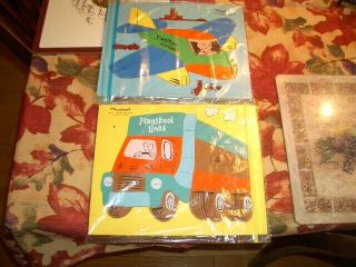 2 Vintage Playskool Wood Tray Puzzles: Truck And Airplane
