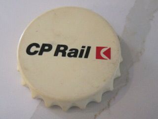 Cp Rail Bottle Opener Canadian Pacific Railroad Bottle Cap Shaped Magnet 3 "